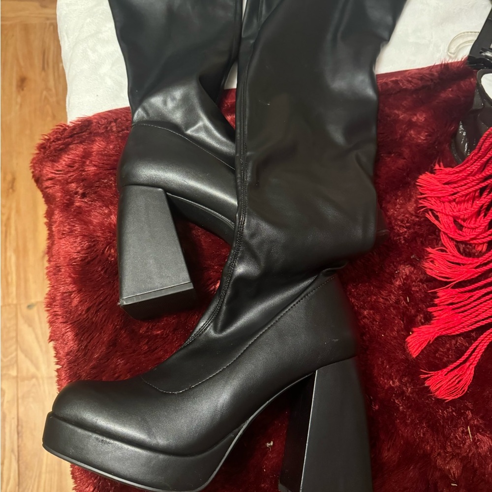 Long above the knee boots